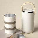 Axyaa Stainless Steel Thermal Bentos Lunch Box - Vacuum Insulated for Outdoor & Office