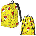 Axyaa Pokemoned Backpack - School Student Bookbag for Men and Women