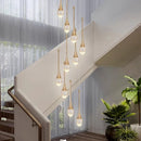 Axyaa Modern Crystal Chandeliers LED Ceiling Lamp for Living Room