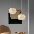 Axyaa Nordic Cream Style Acrylic Pendant Light for Modern Living, Bedroom, and Dining Room