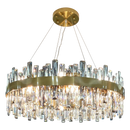 Luxury Crystal Chandelier: Axyaa's Elegant Living Room Bedroom Kitchen Pendant Light
