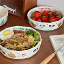 Axyaa Matte Cream Ceramic Deep Plate – Kitchen Tableware for Pasta, Salad, Breakfast