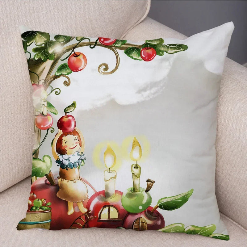 Axyaa Cartoon Design Pillowcase for Children's Room, Sofa, Home Decoration 45*45cm