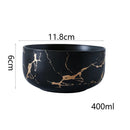 Axyaa Gold Marble Ceramic Tableware Set