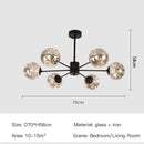 Axyaa Glass Ball Pendant Light for Modern Living and Dining Room Lighting