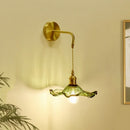 Axyaa Vintage Glass Wall Sconce Light with E27 Led Lamp