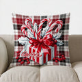 Axyaa Christmas Candy Canes & Gift Pillow Cover - Sofa, Bedroom, Car - Home Decor