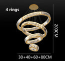 Axyaa Crystal Chandelier Stair Pendant Lights for Modern Home Decoration & Interior Lighting