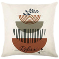 Axyaa Geometric & Leaf Patterned Pillow Covers for Sofa, Bedroom, Car - Modern Cushion Cover
