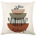 Axyaa Geometric & Leaf Pattern Pillow Covers for Sofa, Bedroom, Car - Modern Design
