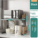 Axyaa Retractable Microwave Oven & Seasoning Rack - Adjustable Countertop Organizer
