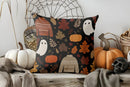 Axyaa Cute Ghosts Holding Hands Halloween Pillow Cover for Sofa Bedroom Car