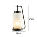 Axyaa Glass Living Room Table Lamp - Modern Light Luxury Decor for Bedroom and Study