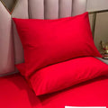 Axyaa Silky Satin Pillowcase - Solid Color, Queen/King Comfortable Pillow Cover