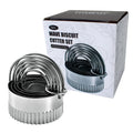 Axyaa Stainless Steel Circle Cookie Cutter Set for Baking & Pastry