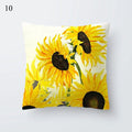 Axyaa Yellow Geometric Print Cushion Pillowcase - 45x45cm