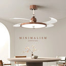 Axyaa Middle Ancient Style Ceiling Fan Light with Variable Frequency LED, Ultra-thin Silent Design