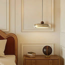 Axyaa Round Glass Pendant Light for Corridor Hallway Bedroom and Foyer