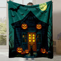 Axyaa Cartoon Cute Halloween Gift Flannel Sofa Blanket