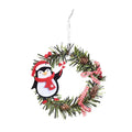 Axyaa Mini Christmas Wreath Ornament Set for Festive Decor