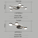 Axyaa Modern LED Chandelier Indoor Lighting for Living Study Bedroom
