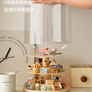 Axyaa Doll Storage Display Rack: Dustproof 360° Rotation Showcase for Action Figures