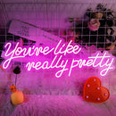 Axyaa Neon Sign for Proposal Party Room Decoration, Girls Pink Bedroom.