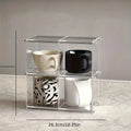 Axyaa Clear Acrylic Cup Display Organizer Kitchen Storage Stand