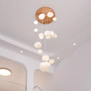 Axyaa Modern LED Stair Chandelier Pendant Light for Indoor Living Room Lighting