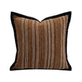 Axyaa Chenille Striped Geometric Cushion Cover Set