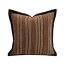 Axyaa Chenille Striped Geometric Cushion Cover Set