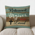 Faith Moves Mountains Pattern Cushion Cover for Sofa, Bedroom & Car by Axyaa