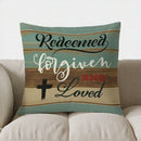 Faith Moves Mountains Pattern Cushion Cover for Sofa, Bedroom & Car by Axyaa