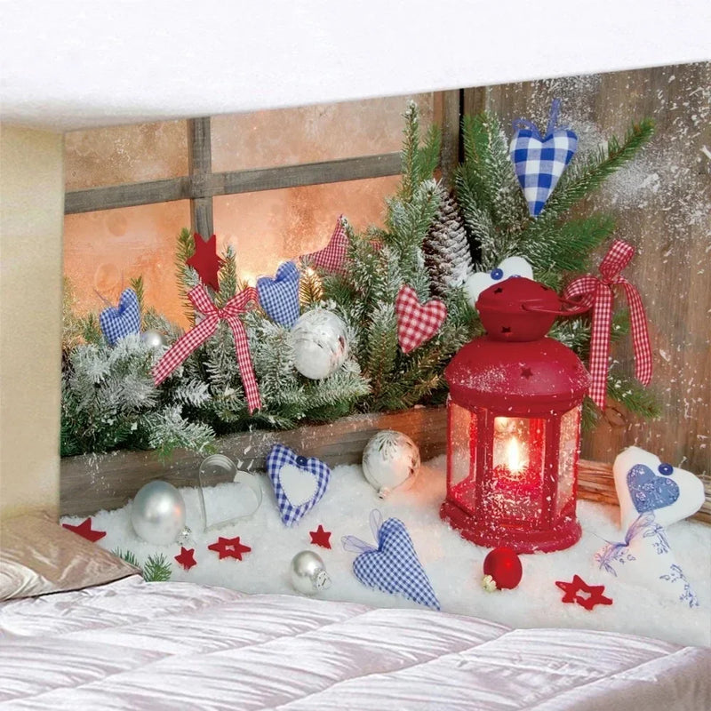 Merry Christmas Tree Wall Tapestry for Home Decor Axyaa Brand