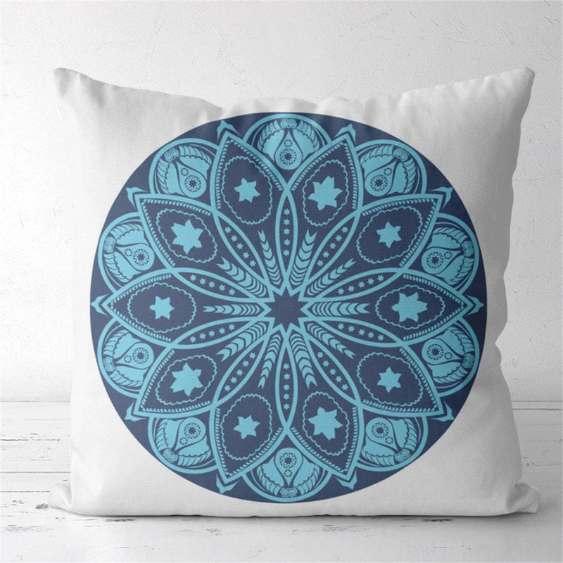 Axyaa Mysterious Pattern Flower Cushion Cover for Home Decor