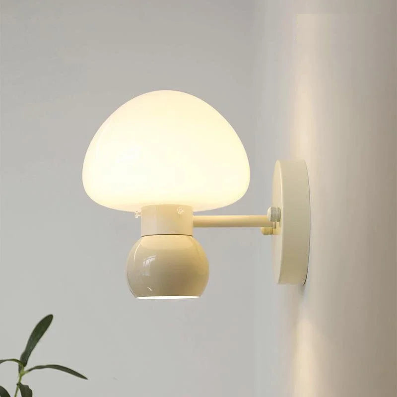 Axya Mushroom Cream Wind Lamp Double Head G9 for Bedroom Living Room & Children's Room