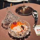 Axyaa Glass Bowl with Lid: Creative Irregular Shaped Restaurant Tableware for Molecular Cuisine