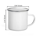 Axyaa Heisenberg Enamel Camping Mug 11oz - Breaking Bad Coffee Mug, Friends Birthday Gift