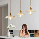 Axyaa Glass Pendant Chandelier Lighting E27 Hang Lamp for Home Decoration