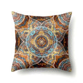 Abstract Geometric Bohemian Pillowcase in Colorful Exotic Style by Axyaa