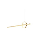 Axya Geometric Copper Chandelier: Minimalist Design for Stylish Restaurant & Bar
