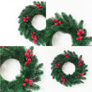 Axyaa Christmas Garland Holly Berry Wreath Indoor Outdoor Home Decor