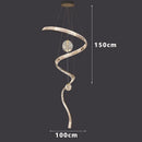 Axyaa Modern Stair Chandelier Pendant Light LED Ceiling Lamp for Living Room