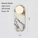 Axyaa Marble LED Wall Lamp - Nordic Luxury Modern Design for Indoor Lighting