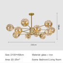 Axyaa Glass Ball Pendant Light for Modern Living and Dining Room Lighting