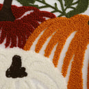 Axyaa Pumpkin Embroidered Velvet Halloween Pillowcase - 45x45 Thanksgiving Decoration