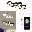 Axyaa Hexagon LED Ceiling Light Smart Control Dimmable Chandelier