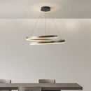 Axyaa Spiral Aluminum LED Chandelier for Home Decor and Lighting Fixtures