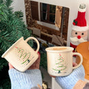 Axyaa 2024 Christmas Tree Ceramic Mug 10oz Couple Cup Water Cup Gift Cup