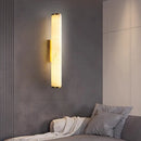 Axyaa Elegant Black Gold Marble Wall Sconce for Villa Bedroom & Living Room